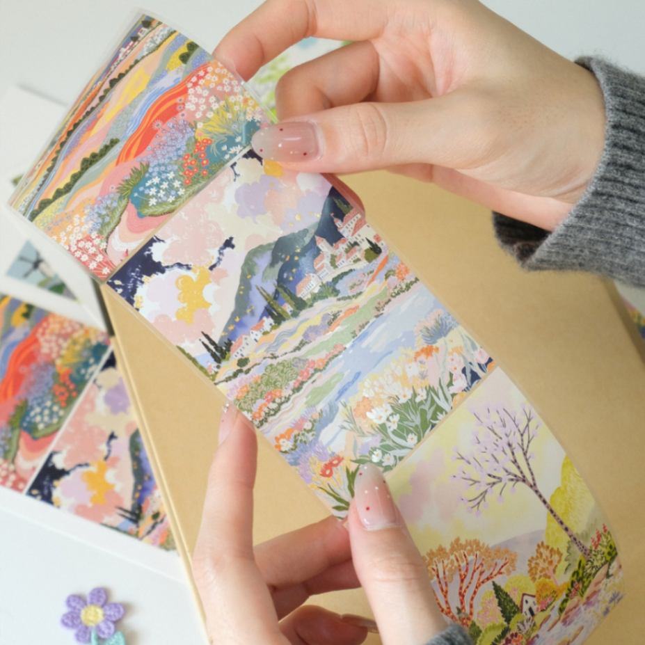 Clear Tape - Spring Canvas - 75 mm