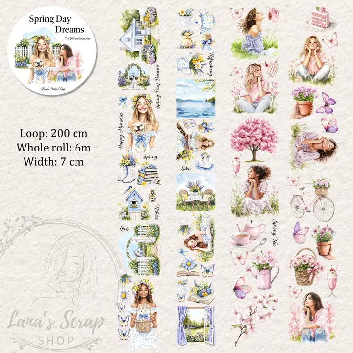 Pet Tape - Lana - 70 mm - Spring Day Dreams