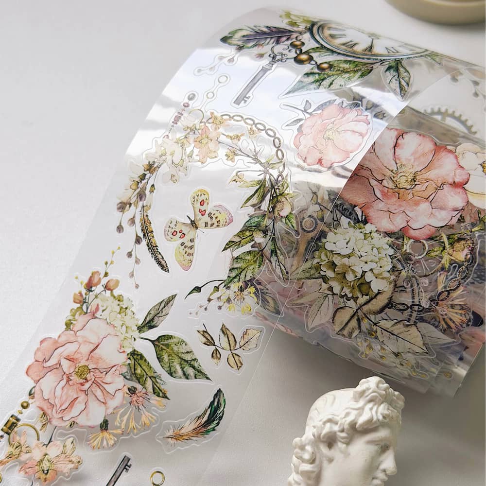 Sticker Pet Tape - Pre-cut - Floral Chronicles - 65 mm
