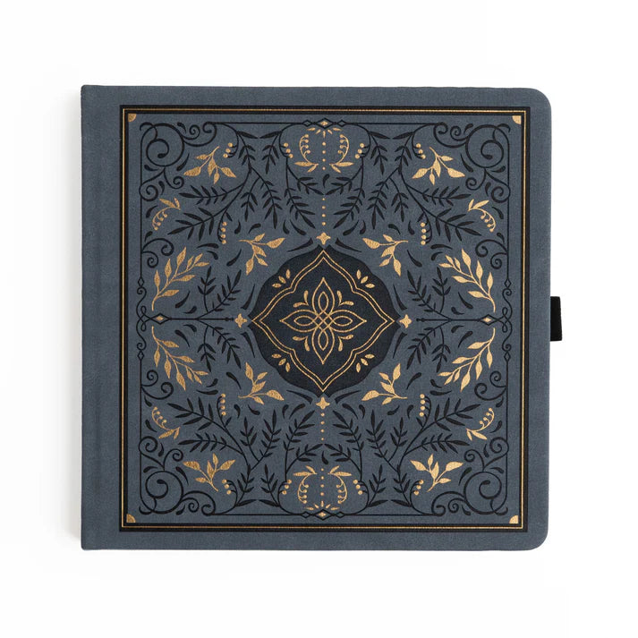 Dotted Notebook Storybook in Navy SQ - Ivory