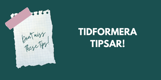 Avdelningen med Tidformeras tips. Aktuellt i shoppen.