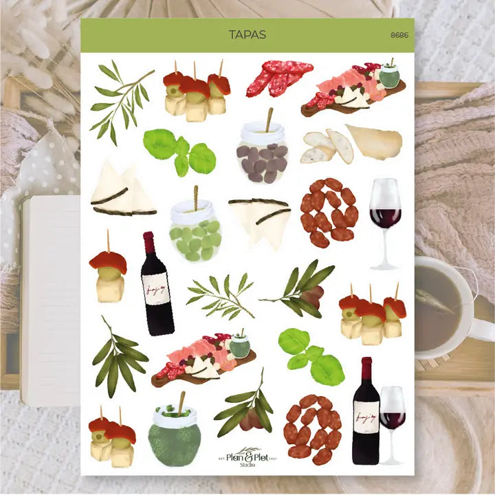 Stickers Plan & Plot Studio Vinyl - Tapas
