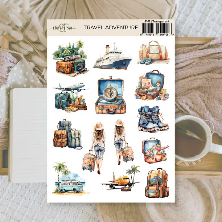 Stickers Plan & Plot Studio Vinyl - Travel Adventure