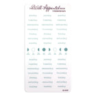 Stickers - Typewriter Days Weekly - Blue