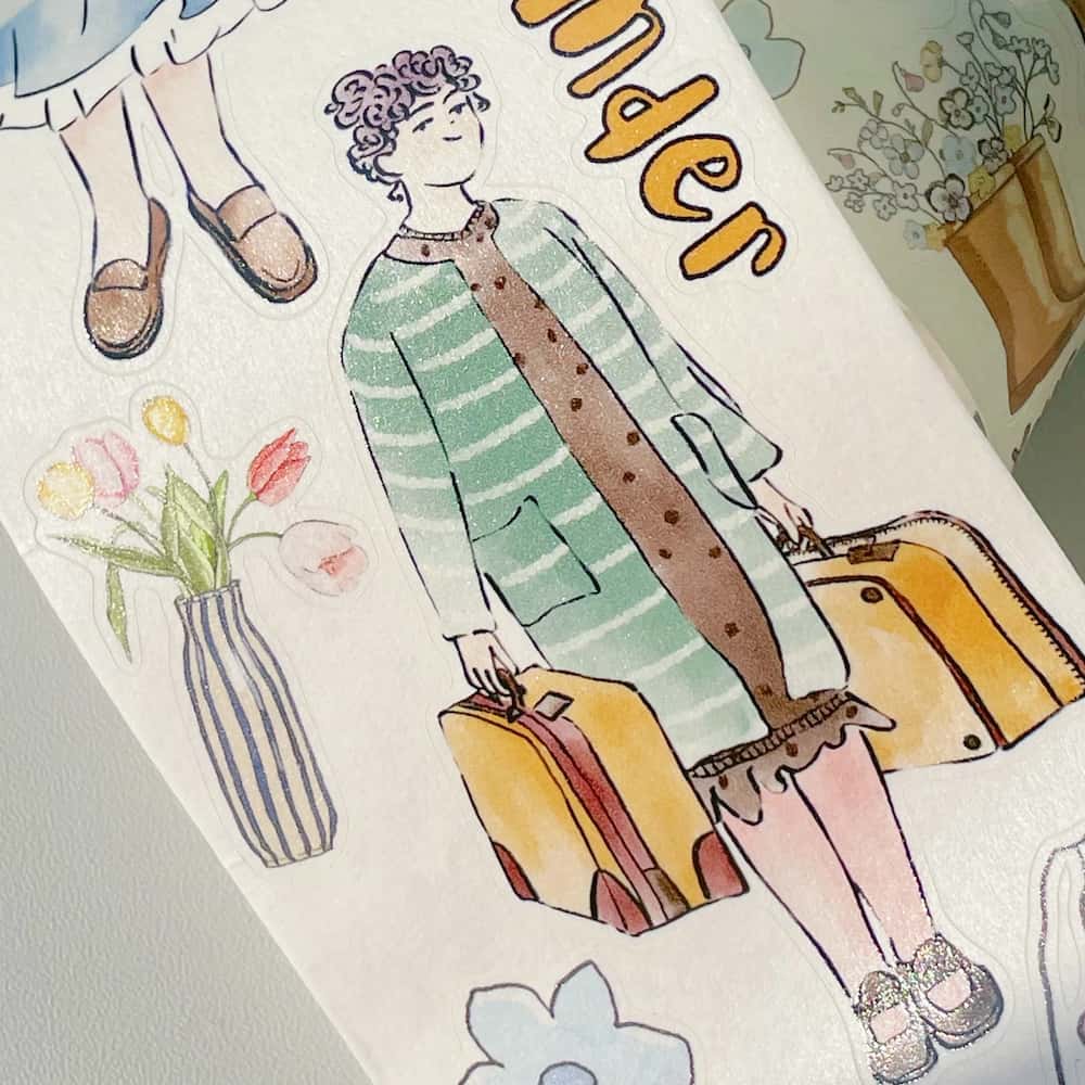 Sticker Washi Tape - Pre-cut - Me Time - 60 mm