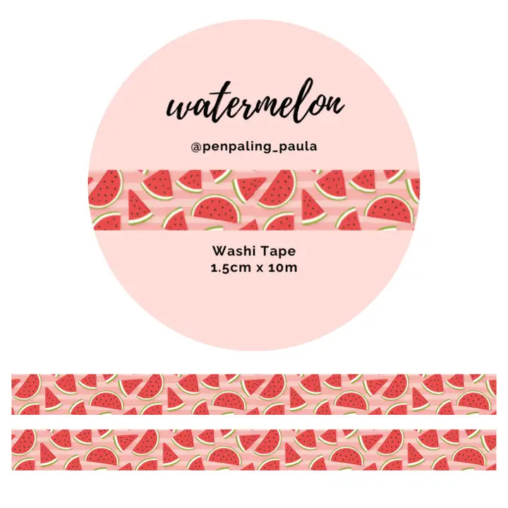 Washi tape 15 mm - Penpaling Paula - Watermelon