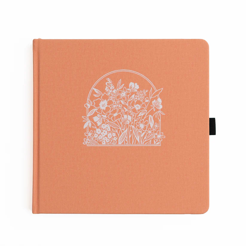 Dotted Notebook SQ - Wildflowers framed