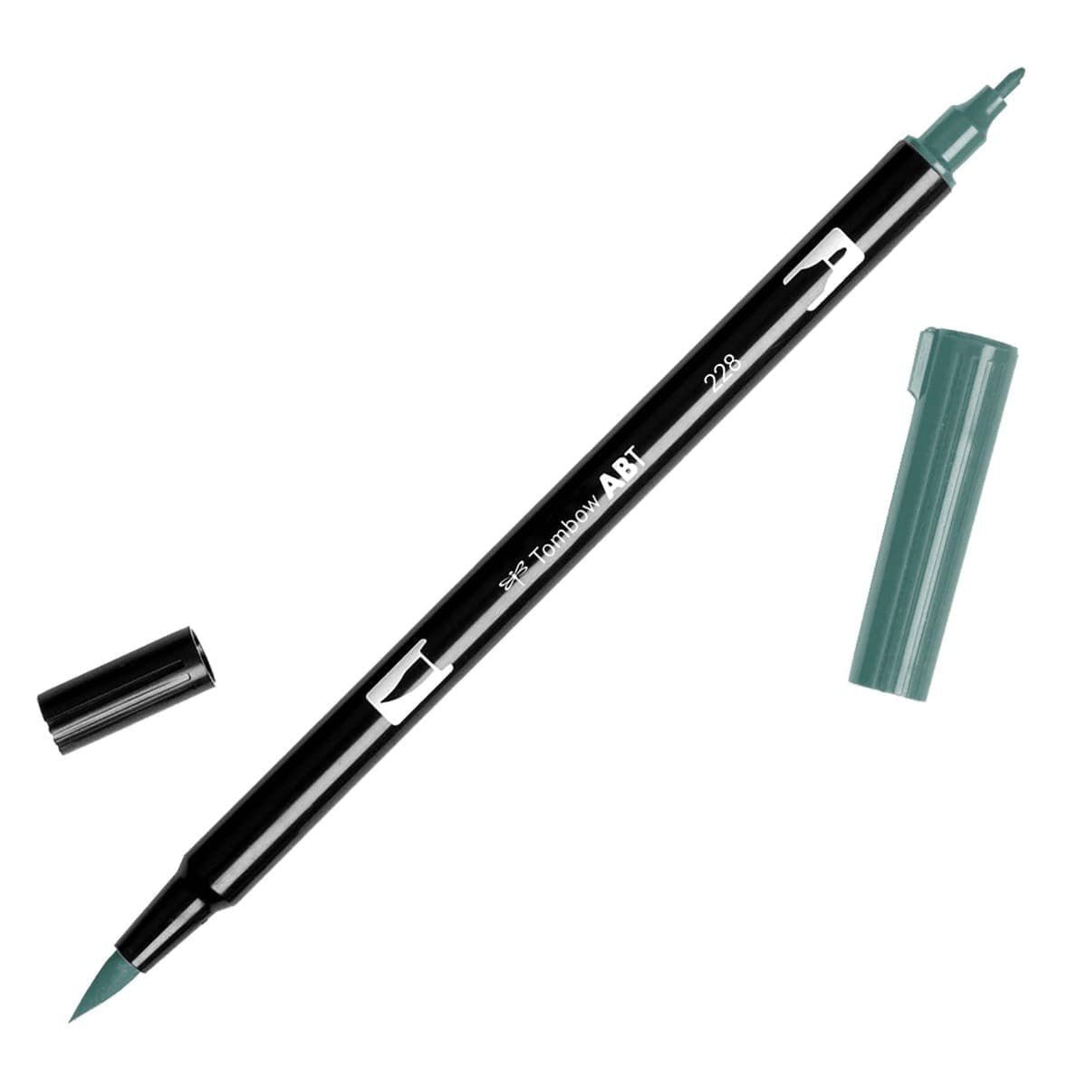 ABT Dual Brush pen - 228 Gray green - Tombow - Tidformera