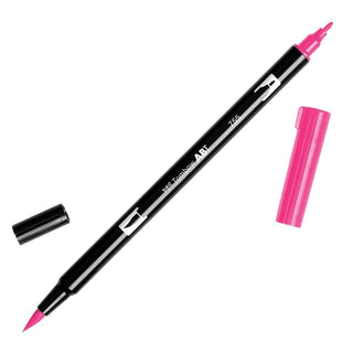 ABT Dual Brush pen - 755 Rubine red - Rubinröd penselpenna - Tombow - Tidformera