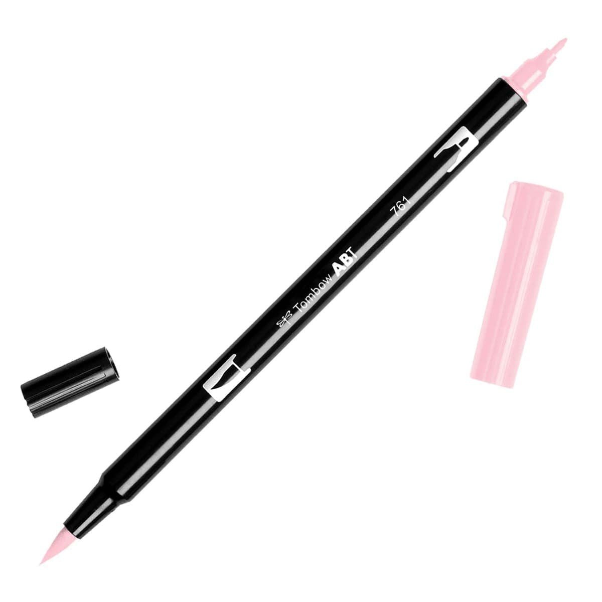 ABT Dual Brush pen - 761 Carnation - Nejlikerosa penselpenna - Tombow - Tidformera