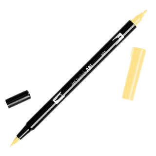 ABT Dual Brush pen - 991 Light ochre - Ljus ockrafärgad penselpenna - Tombow - Tidformera