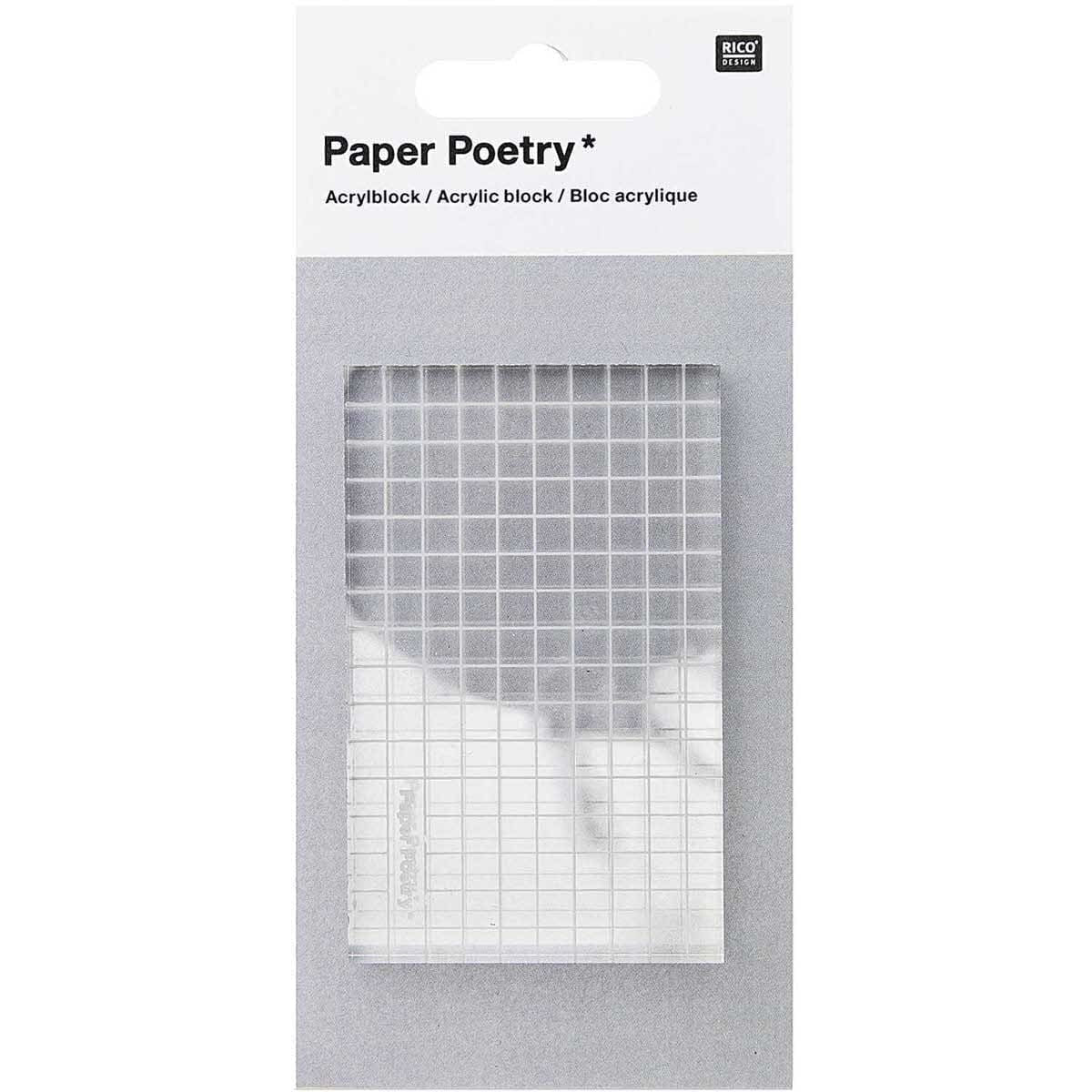 Akrylblock Paper Poetry - Rico Design - Tidformera