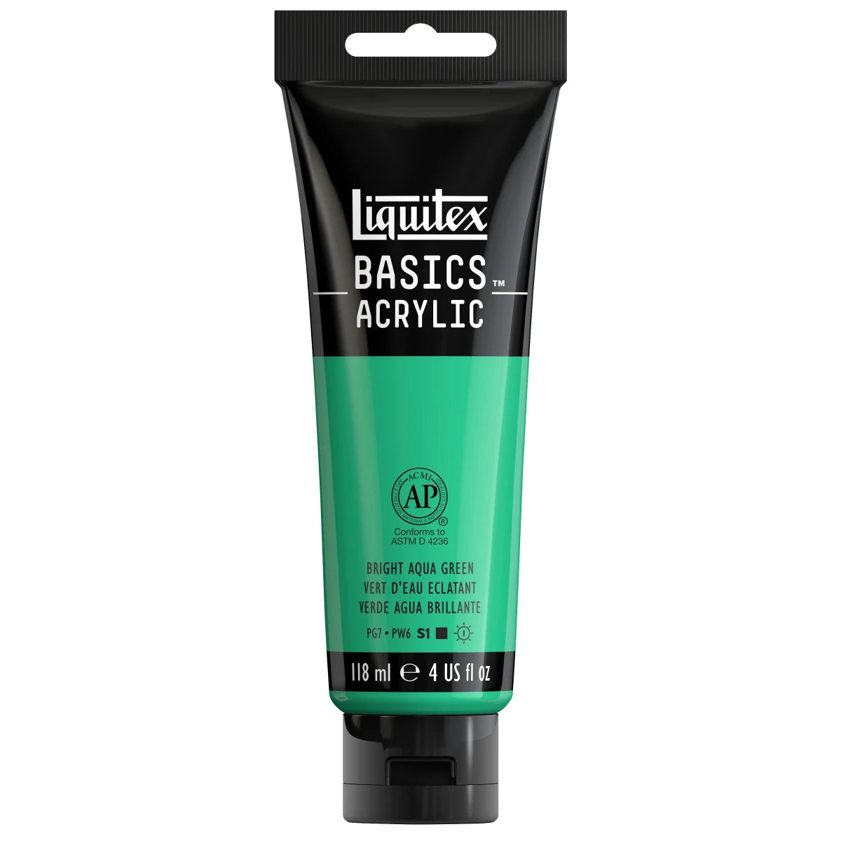 Akrylfärg Liquitex Basics 118ml - Bright aqua green 660 - 1 - Liquitex - Tidformera