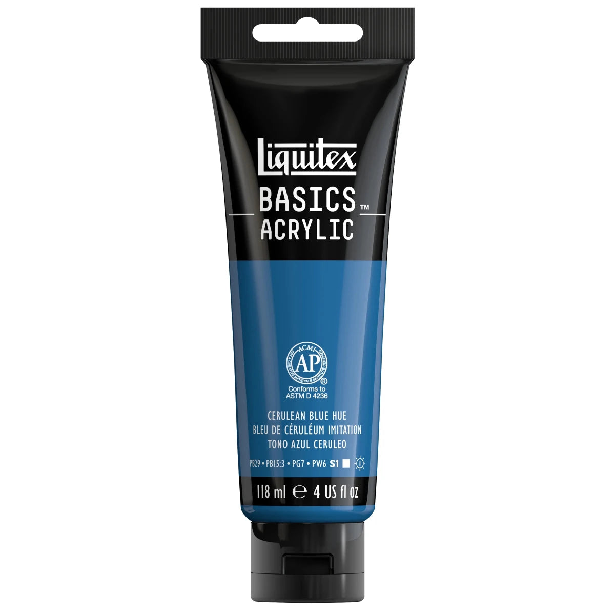 Akrylfärg Liquitex Basics 118ml - Cerulean blue hue 470 - 1 - Liquitex - Tidformera