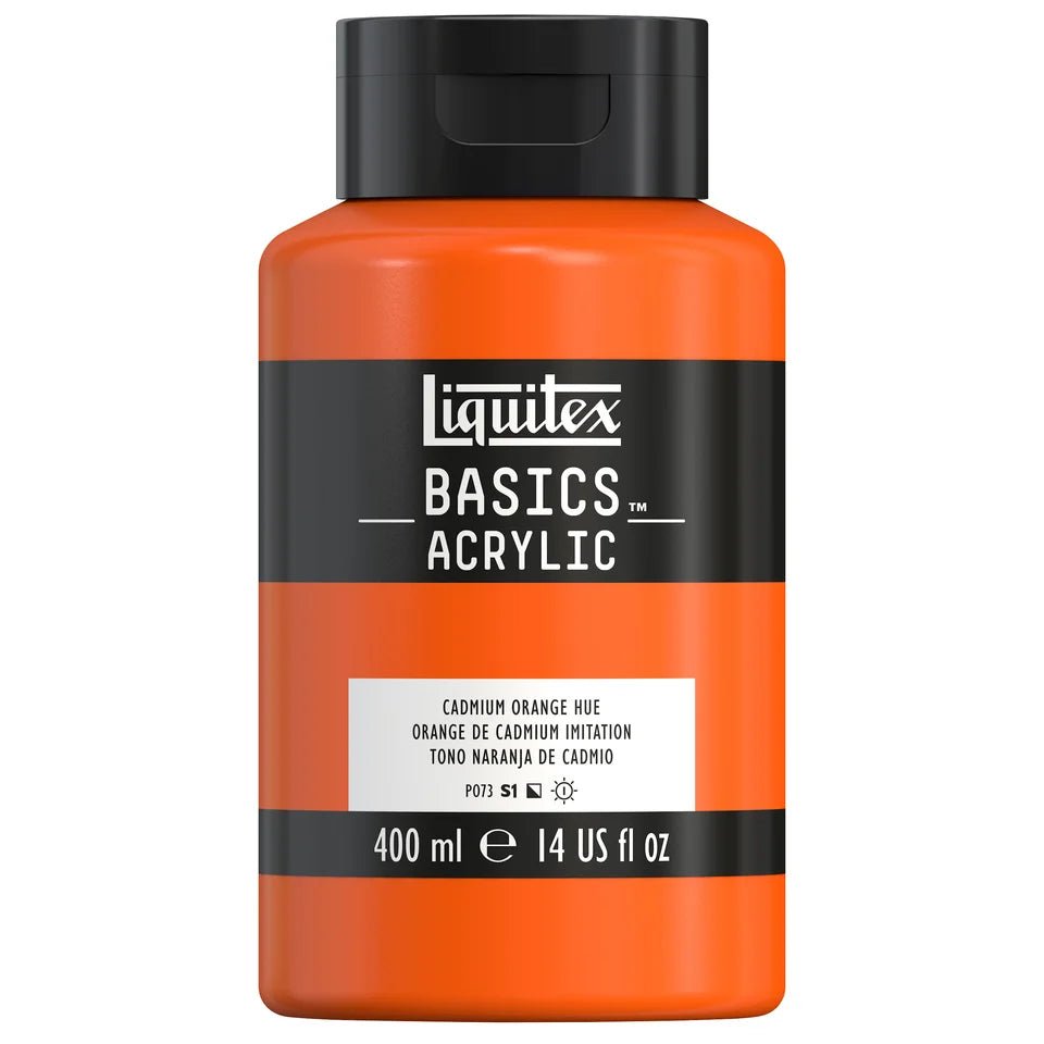 Akrylfärg Liquitex Basics 400ml - Cadmium orange hue 720 - 1 - Liquitex - Tidformera