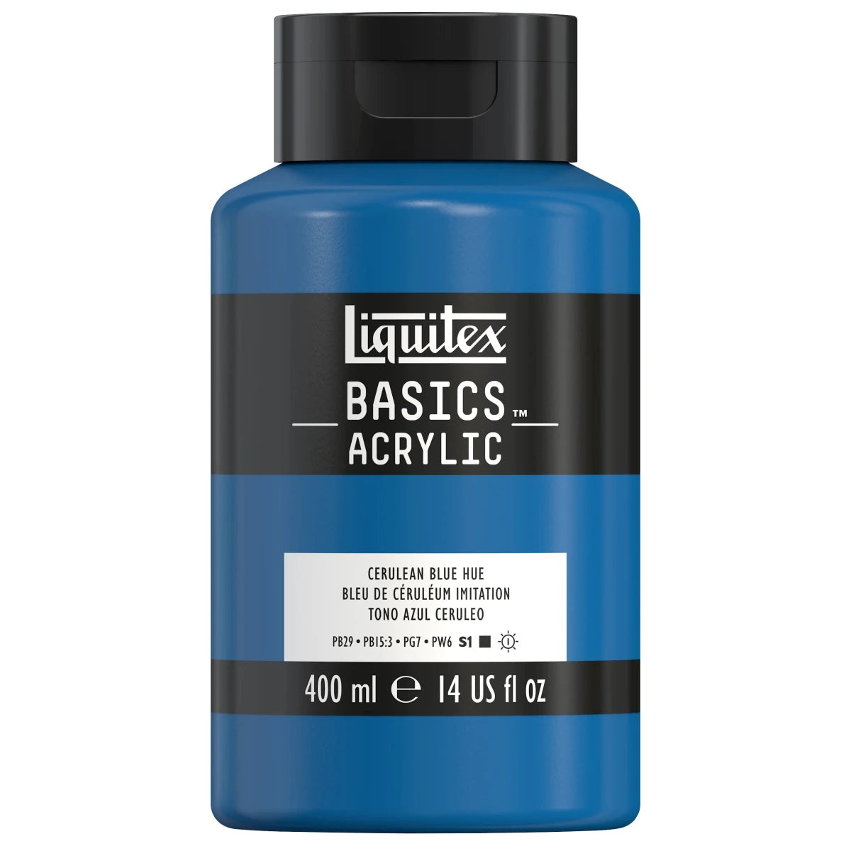 Akrylfärg Liquitex Basics 400ml - Cerulean blue hue 470 - 1 - Liquitex - Tidformera