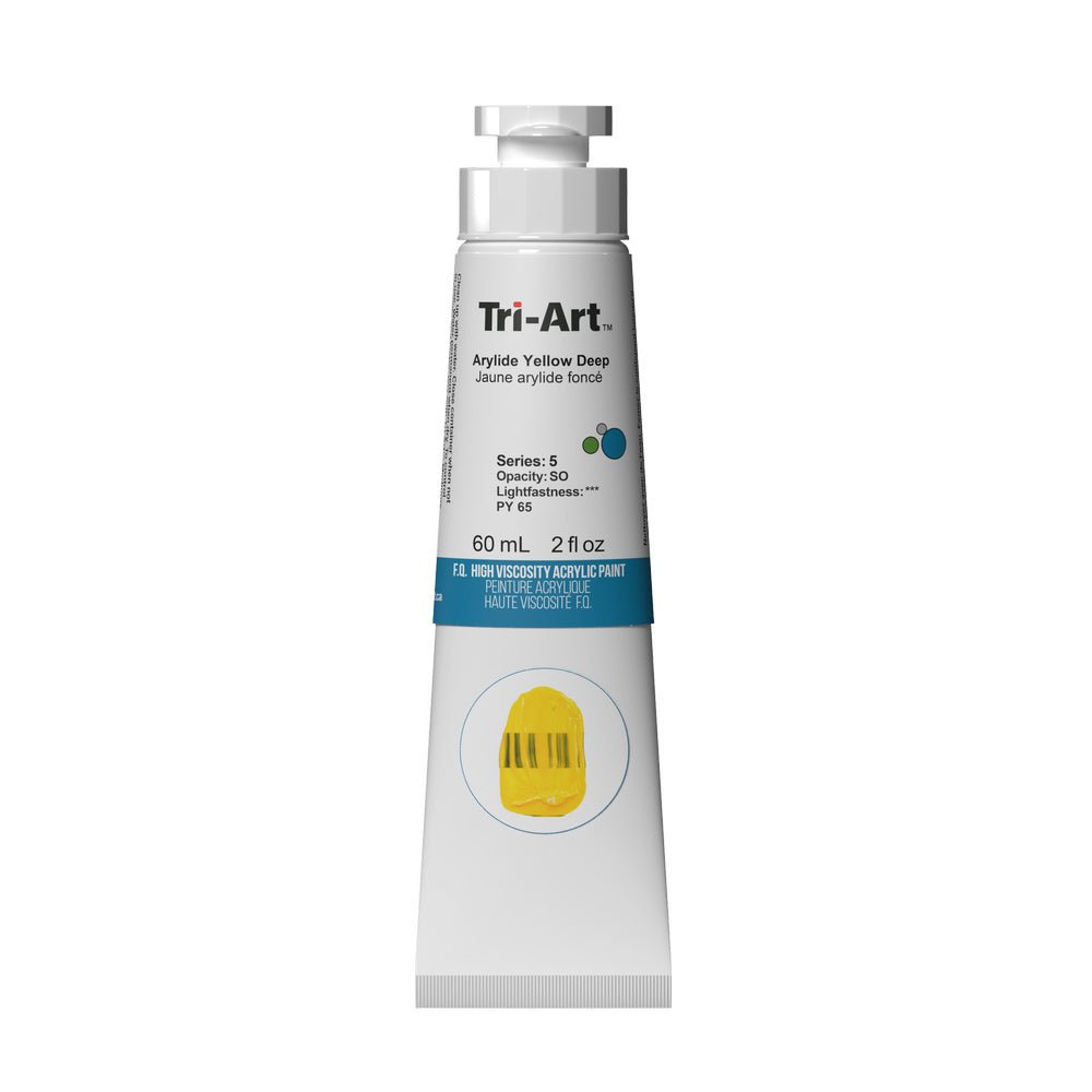 Akrylfärg Tri-Art High Viscosity 60 ml - Arylide Yellow Deep - 1 - Tri-Art - Tidformera
