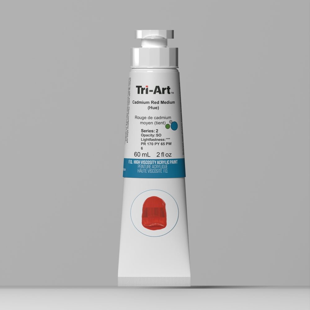 Akrylfärg Tri-Art High Viscosity 60 ml - Cadmium Red Medium (Hue) - 1 - Tri-Art - Tidformera