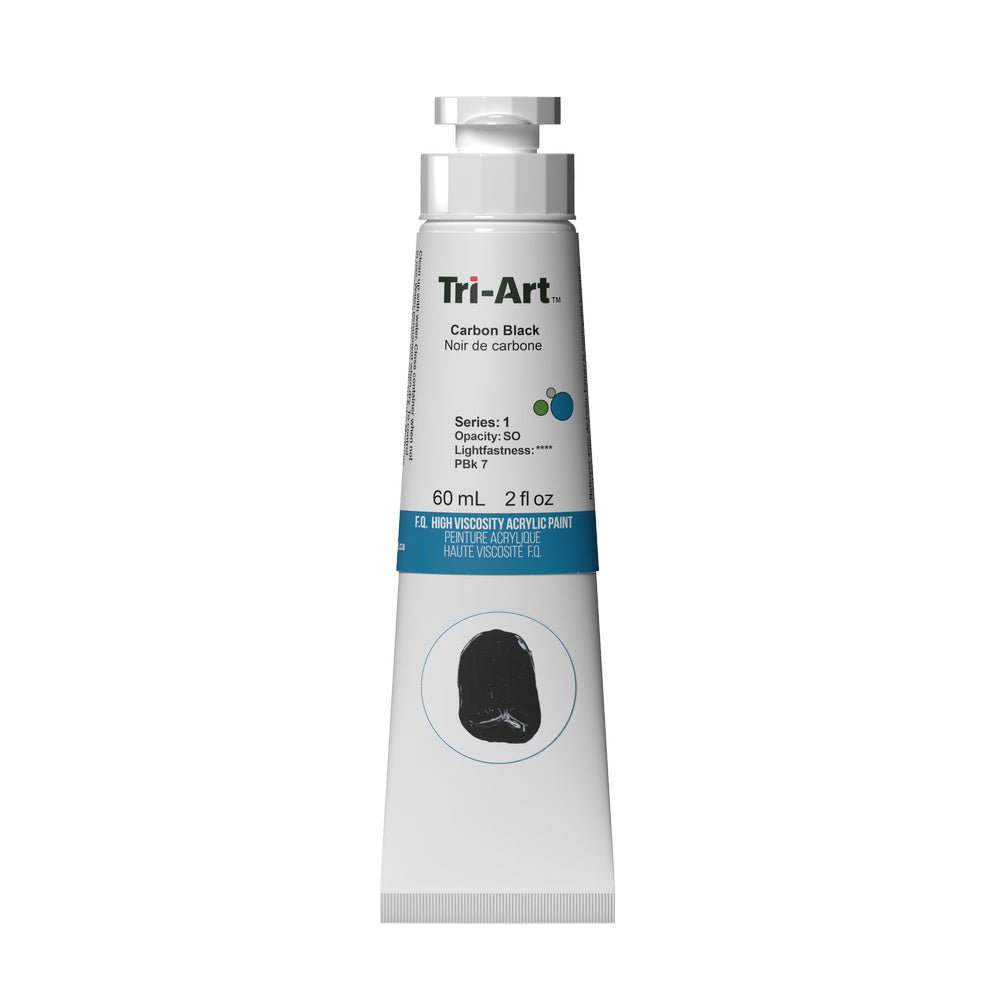 Akrylfärg Tri-Art High Viscosity 60 ml - Carbon Black - 1 - Tri-Art - Tidformera