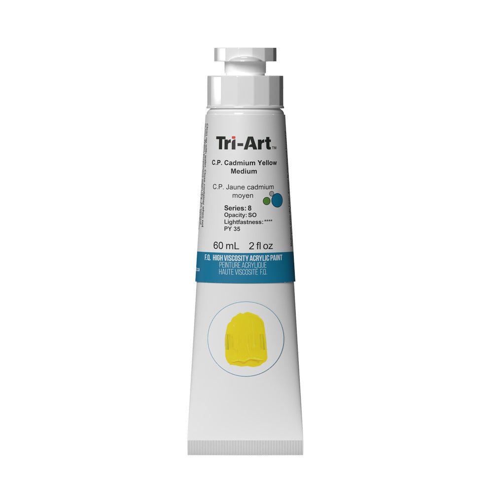 Akrylfärg Tri-Art High Viscosity 60 ml - C.P. Cadmium Yellow Medium - 1 - Tri-Art - Tidformera