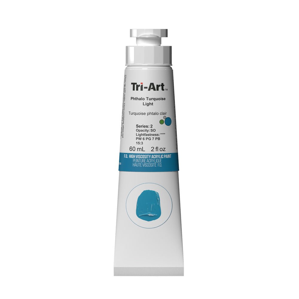 Akrylfärg Tri-Art High Viscosity 60 ml - Phthalo Turquoise Light - 1 - Tri-Art - Tidformera