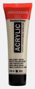 Liten tub med beige Amsterdam Akrylfärg 20 ml 282 Naples yellow green från Royal Talens - Tidformera