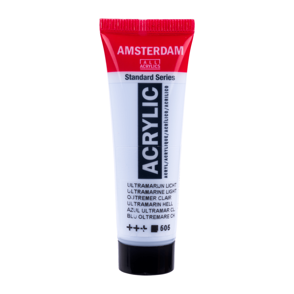 Liten tub med ljusblå Amsterdam Akrylfärg 20 ml 505 Ultramarine Light från Royal Talens - Tidformera