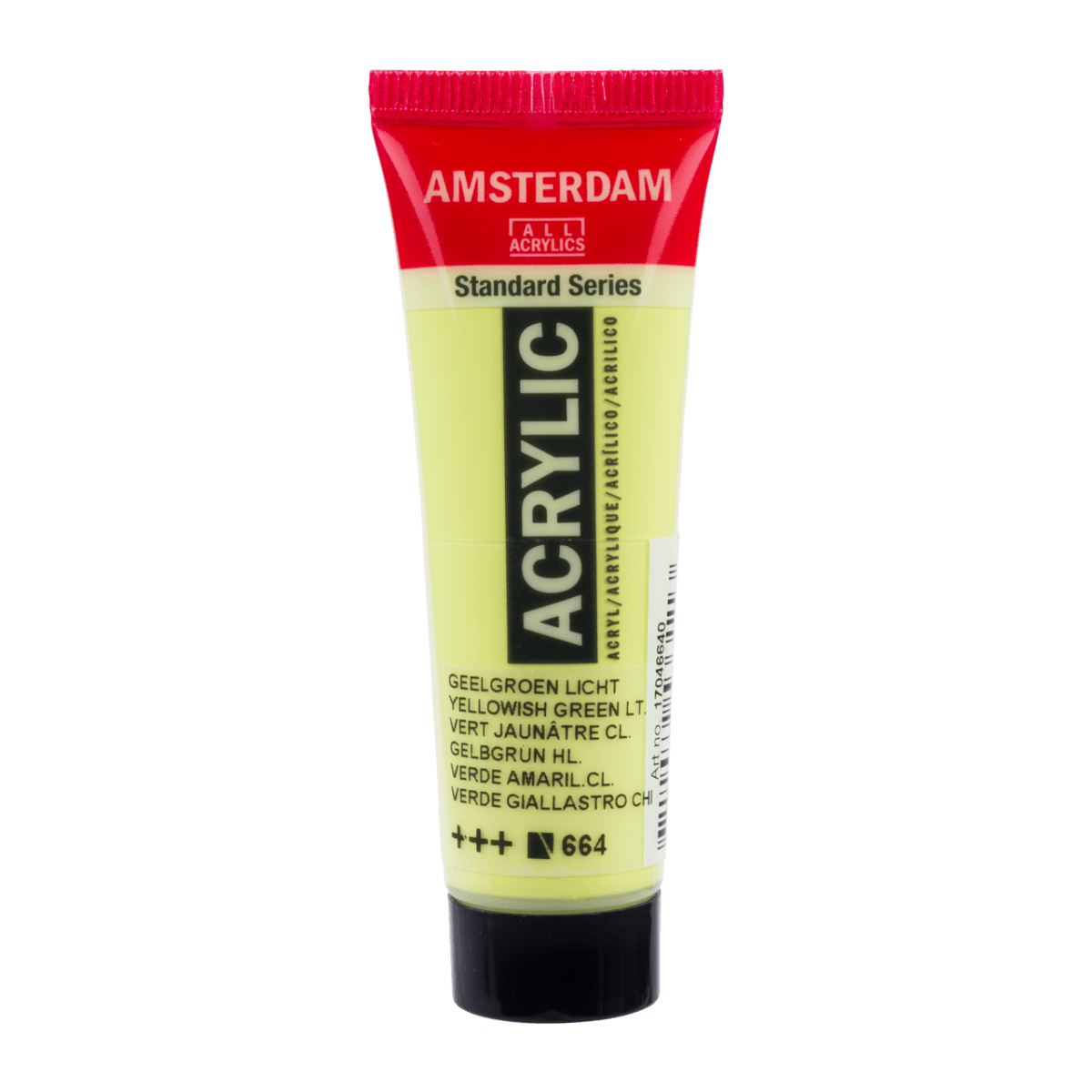 Liten tub med ljusgrön Amsterdam Akrylfärg 20 ml 664 - Yellowish Green Light från Royal Talens - Tidformera