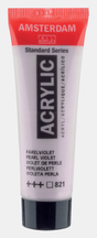 Liten tub med ljuslila Amsterdam Akrylfärg 20 ml 821 - Pearl Violet från Royal Talens - Tidformera
