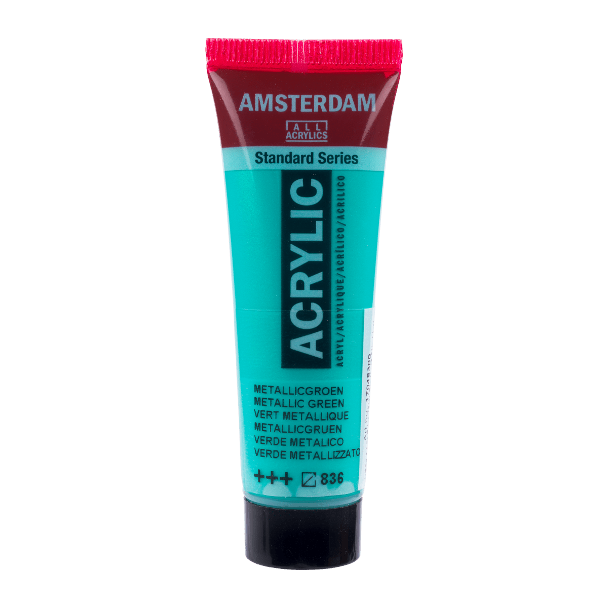 Liten tub med grön Amsterdam Akrylfärg 20 ml 836 - Metallic Green från Royal Talens - Tidformera
