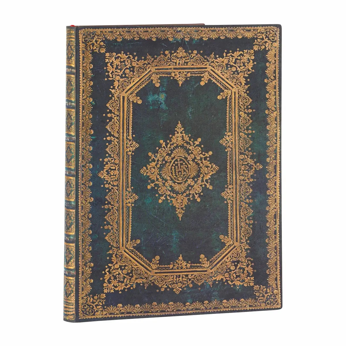 Anteckningsbok Astra Ultra Olinjerad Flexis. Blå anteckningsbok med guldfärgade detaljer från Paperblanks - Tidformera