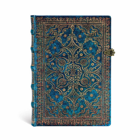 Anteckningsbok Azure - Midi Linjerad Hård pärm Knäppe - 2 - Paperblanks - Tidformera
