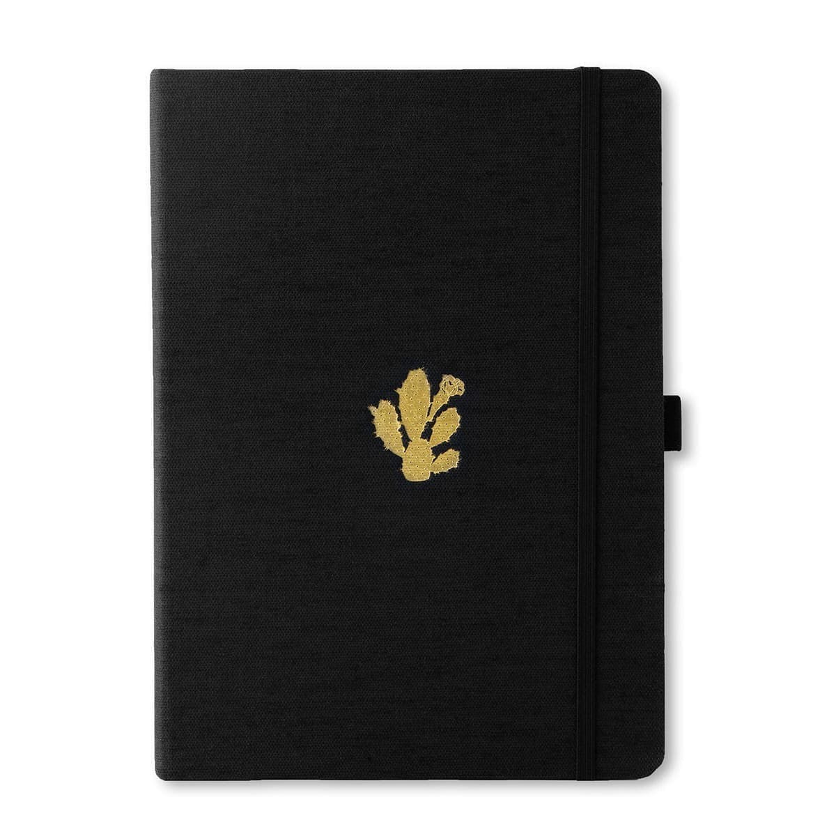 Anteckningsbok B5 PRO Cactus Olinjerad från Dingbats* - Svart anteckningsbok med tygklädd pärm. Boken har svart gummiband för stängning samt pennhållare.
 - Tidformera