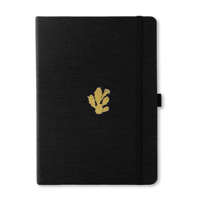 Anteckningsbok B5 PRO Cactus Olinjerad från Dingbats* - Svart anteckningsbok med tygklädd pärm. Boken har svart gummiband för stängning samt pennhållare.
 - Tidformera