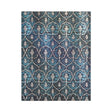 Anteckningsbok Blue Velvet - Ultra Linjerad Flexis -Blå bok med silvrigt  mönster från Paperblanks - Tidformera