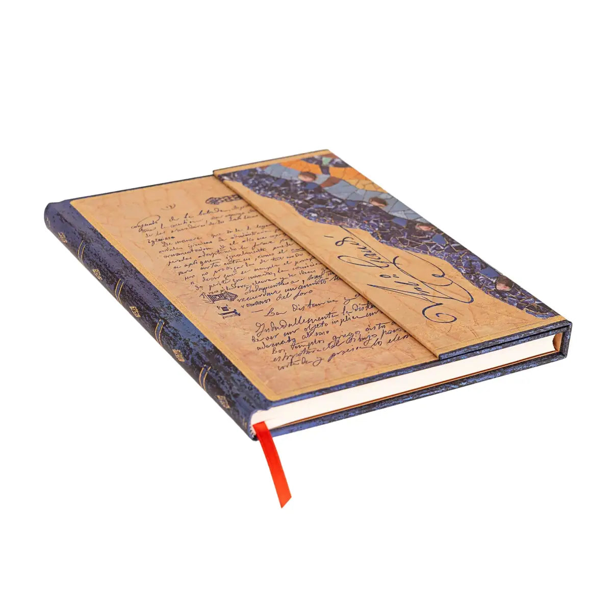 Anteckningsbok Gaudi The Manuscript of Reus - Ultra Linjerad Wrap - 4 - Paperblanks - Tidformera