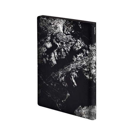 Anteckningsbok Graphic L Light Dotted - Nightflight NYC - 2 - Nuuna - Tidformera