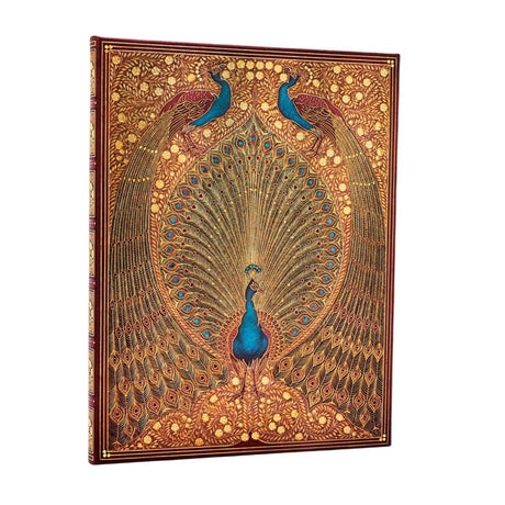 Anteckningsbok Hafiz's Peacocks - Ultra Linjerad från Paperblanks. Boken har påfåglar på pärmen. - Tidformera
