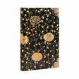 Anteckningsbok Karakusa Mini Linjerad. Svart  bok med guldfärgade snirkliga mönster och blommor. Från Paperblanks - Tidformera