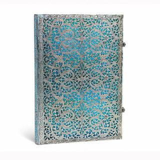 Anteckningsbok Maya Blue Grande Olinjerad - 1 - Paperblanks - Tidformera