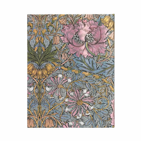 Anteckningsbok Morris Pink Honeysuckle - Ultra Olinjerad Hård pärm - 2 - Paperblanks - Tidformera