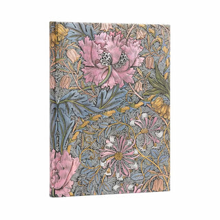 Anteckningsbok Morris Pink Honeysuckle - Ultra Olinjerad Hård pärm - 1 - Paperblanks - Tidformera