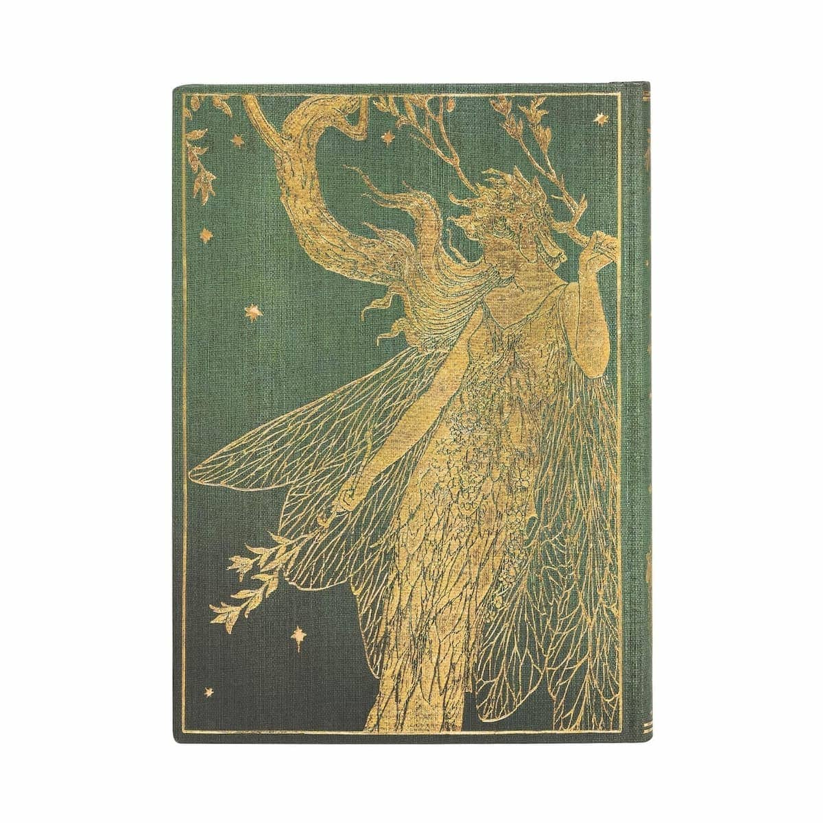 Anteckningsbok Olive Fairy - Midi Olinjerad Hård pärm Elastiskt band - 3 - Paperblanks - Tidformera