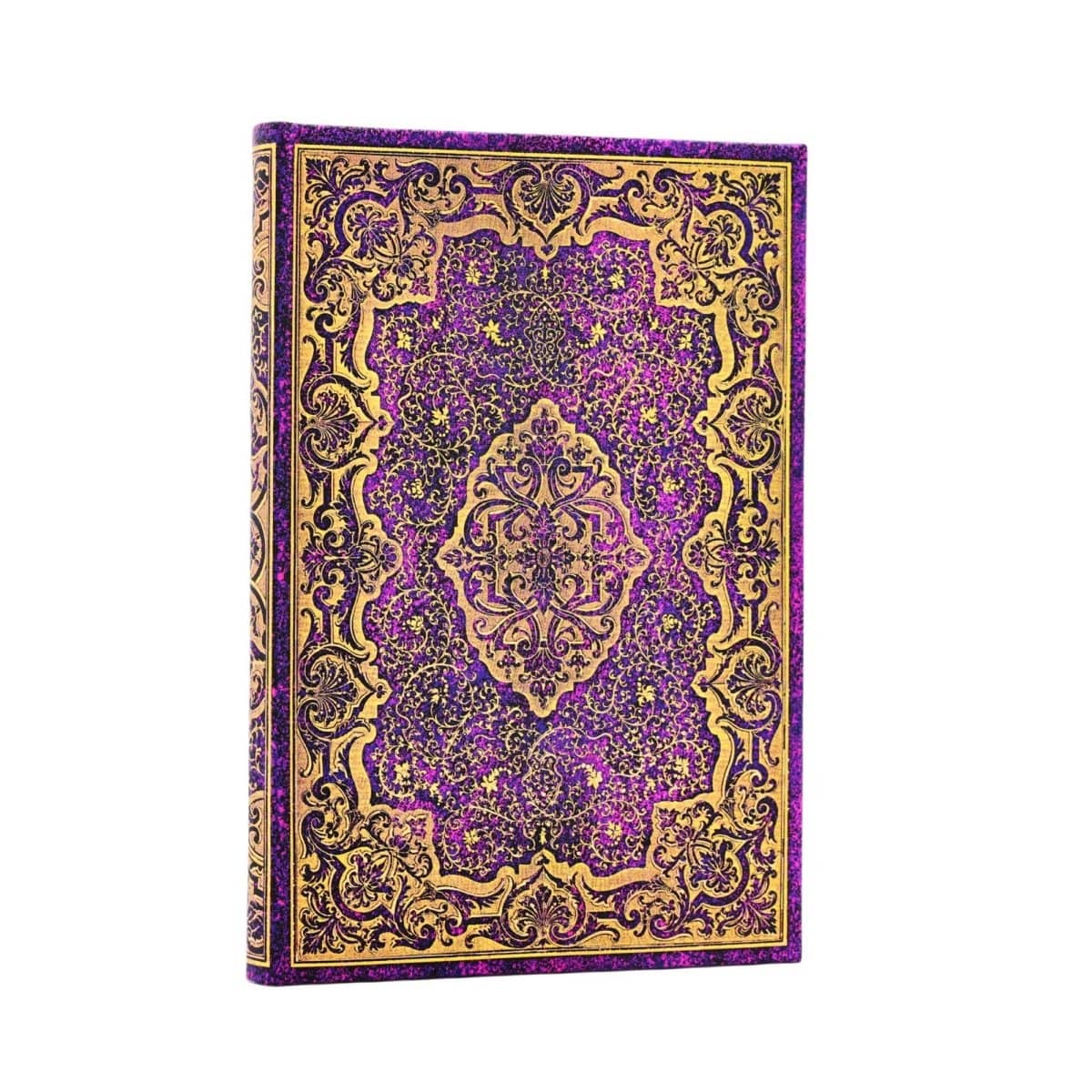 Lila och guld anteckningsbok Picaresque Mini Olinjerad från Paperblanks - Tidformera