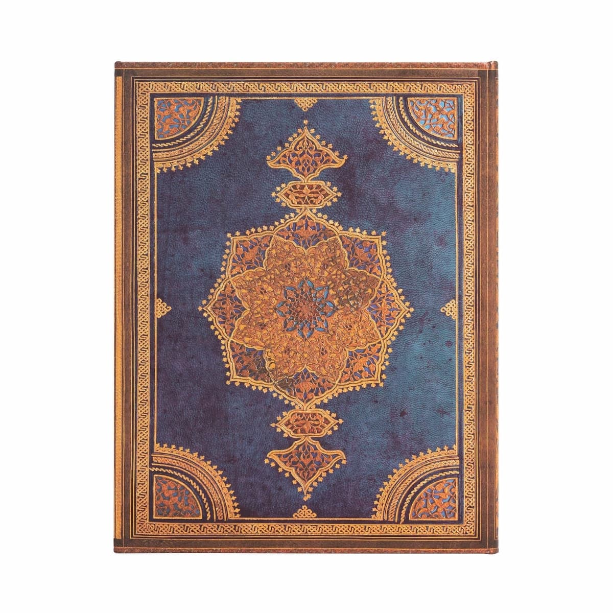 Anteckningsbok Safavid Indigo - Ultra Linjerad Hård pärm Wrap - 4 - Paperblanks - Tidformera