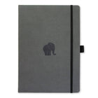 Anteckningsbok Wildlife Dotted A4 Grey Elephant frÄn Dingbats* - GrÄ anteckningsbok. Boken har svart gummiband för stÀngning samt pennhÄllare.
- Tidformera