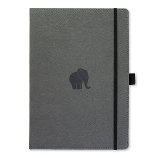 Anteckningsbok Wildlife Dotted A4 Grey Elephant från Dingbats* - Grå anteckningsbok. Boken har svart gummiband för stängning samt pennhållare.
 - Tidformera