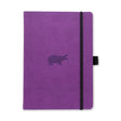 Anteckningsbok Wildlife Dotted A5 Purple Hippo från Dingbats* - Lila anteckningsbok med flodhäst på. Boken har svart gummiband för stängning samt pennhållare.
- Tidformera