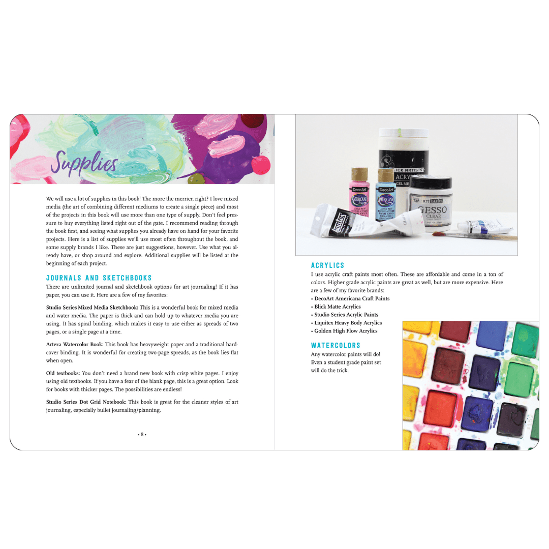 Art Journaling - Megan Wells - 6 - Min butik - Tidformera