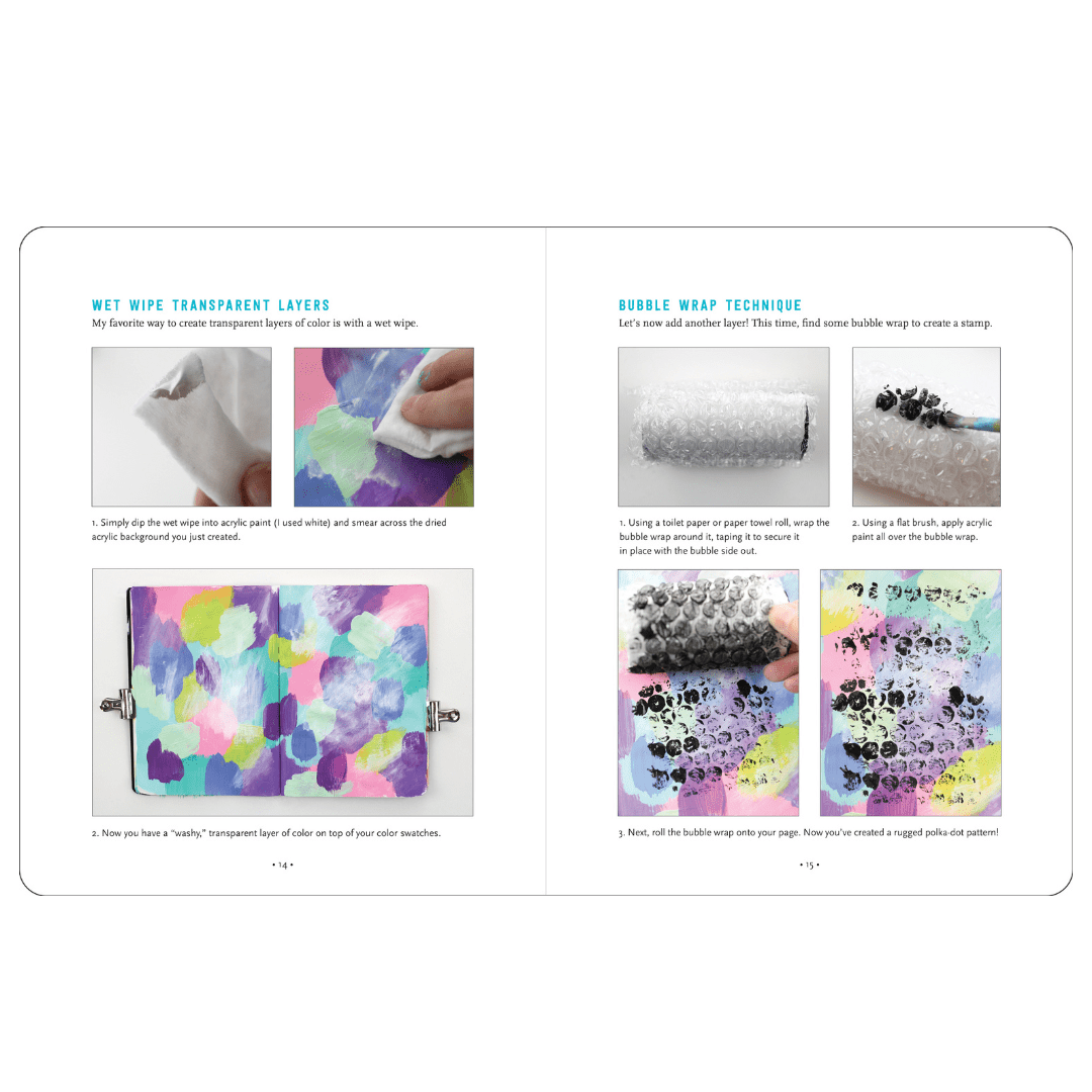 Art Journaling - Megan Wells - 5 - Min butik - Tidformera